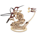 Kinetic Hummingbird Sculpture - 3D Wooden Mechanical Puzzle Kit