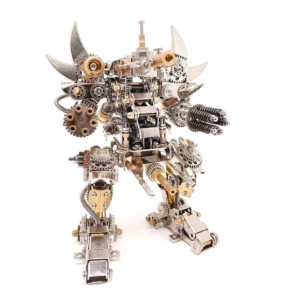 Titan Guardian Mecha Watch Stand - 3D Metal Puzzle