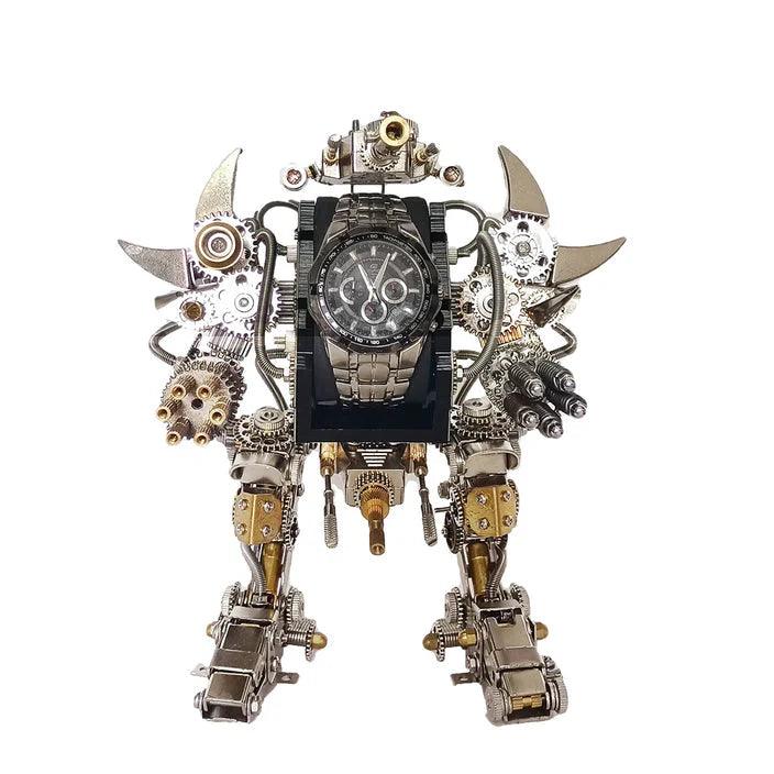 Titan Guardian Mecha Watch Stand - 3D Metal Puzzle