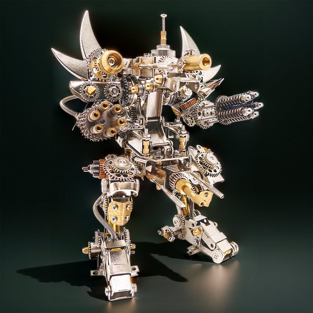 Titan Guardian Mecha Watch Stand - 3D Metal Puzzle