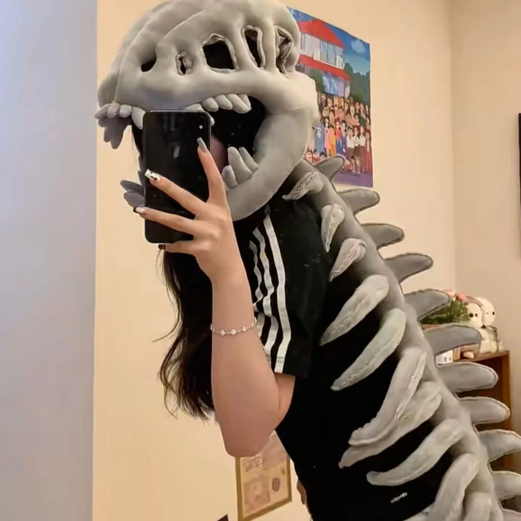 Dinosaur Skeleton Costume Set Dress up Clothing Plush Toys Party
