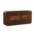 NatureSense Wooden LED Alarm Clock