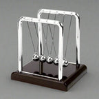 Newton's cradle office desk display gift for him, with Black base or Red base options