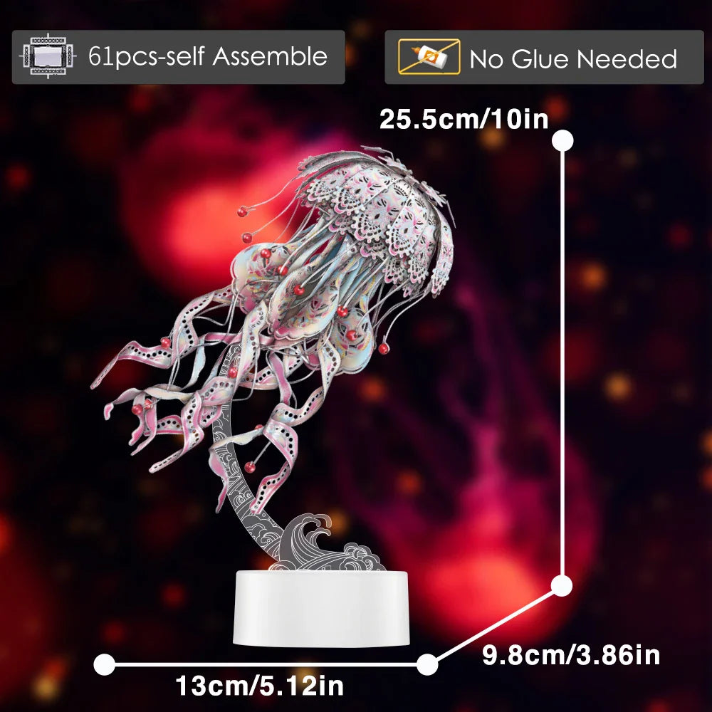 3D Metal Puzzle Jellyfish Kit