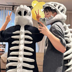 Family matching dinosaur skeleton toys party costume in 80 cm for Kids and 120 cm for Adults for themed events