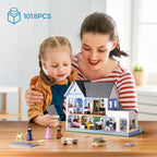 Gilmore Girls house block set with living room, bedroom, kitchen and dining area details