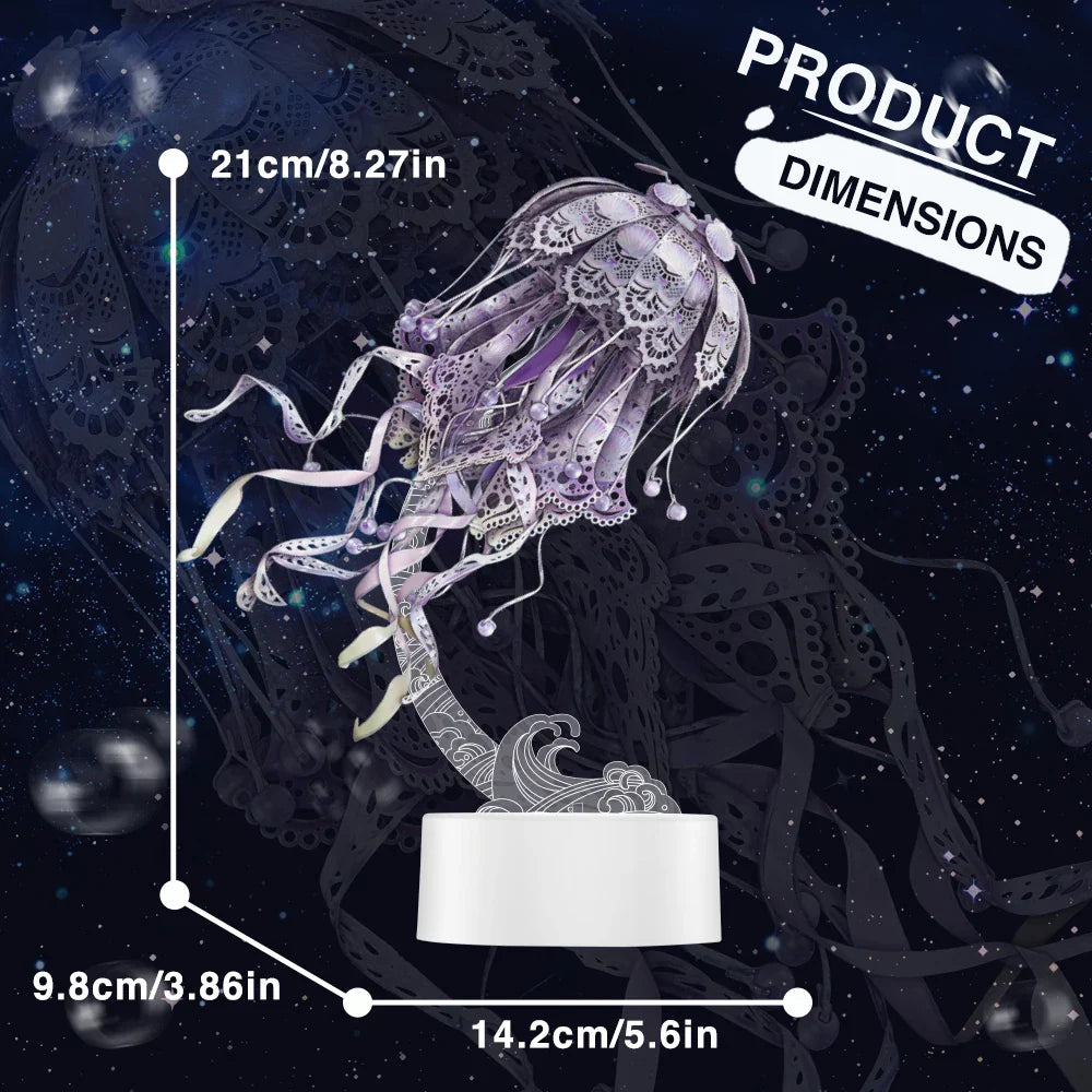 3D Metal Puzzle Jellyfish Kit