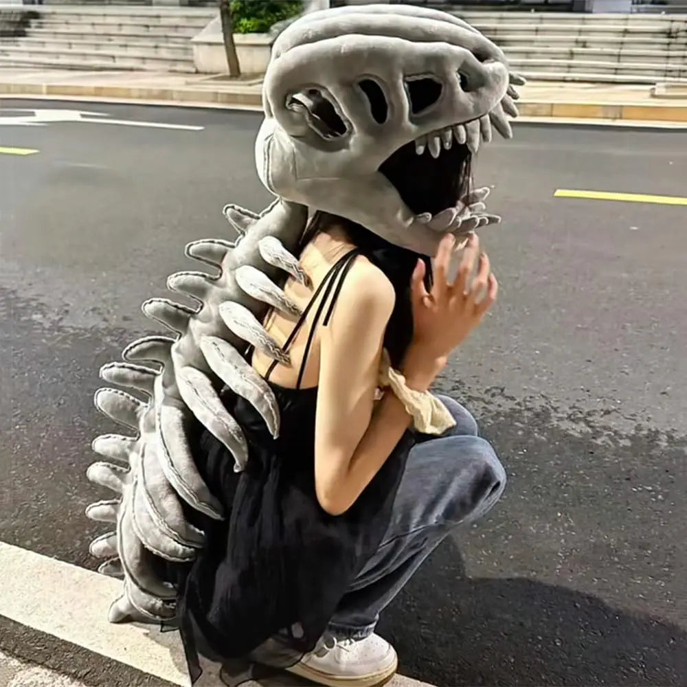 Dinosaur Skeleton Costume Set Dress up Clothing Plush Toys Party
