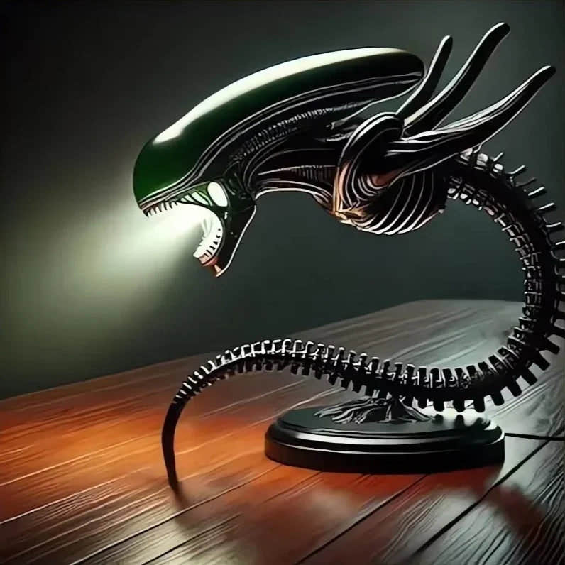 Unique Alien Creature Lamp Stand