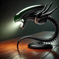 Unique Alien Creature Lamp Stand