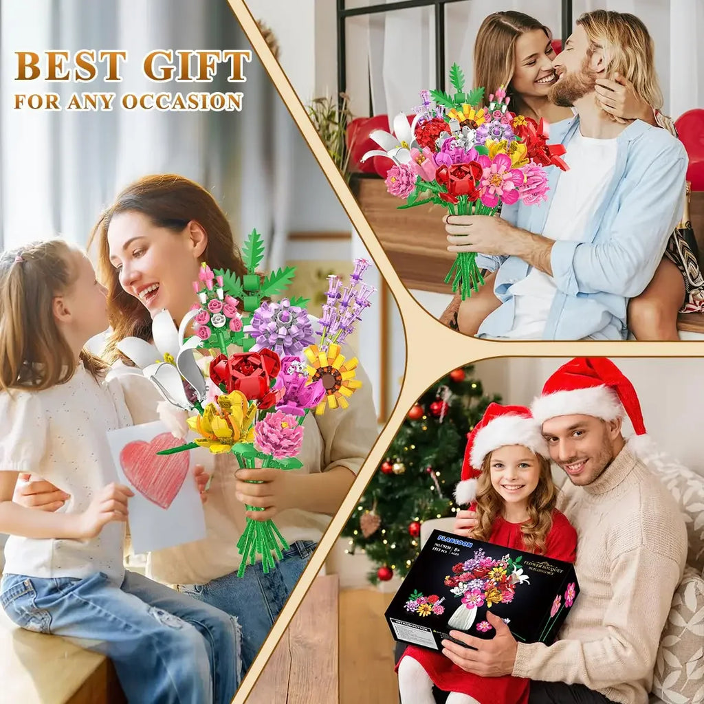 Flower Bouquet Building Set - 18PCS