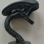Decorative alien lamp stand for an illuminated feature on a shelf, desk, or room