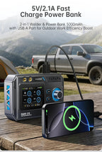 USB charging and power-bank function illustration