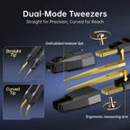Straight and curved tweezer tips
