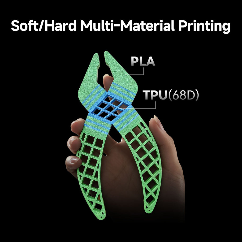 Illustrative soft and rigid material print example
