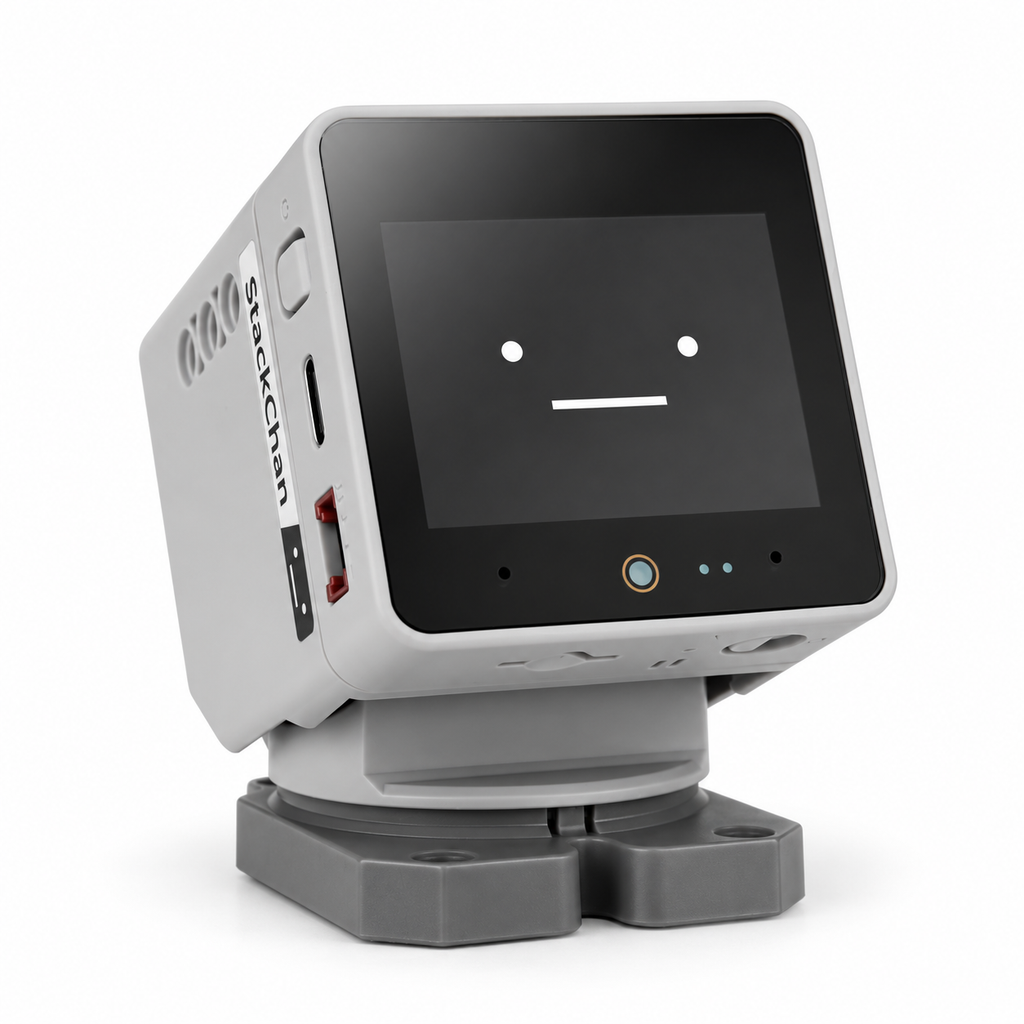 StackChan K151 desktop robot, front three-quarter view