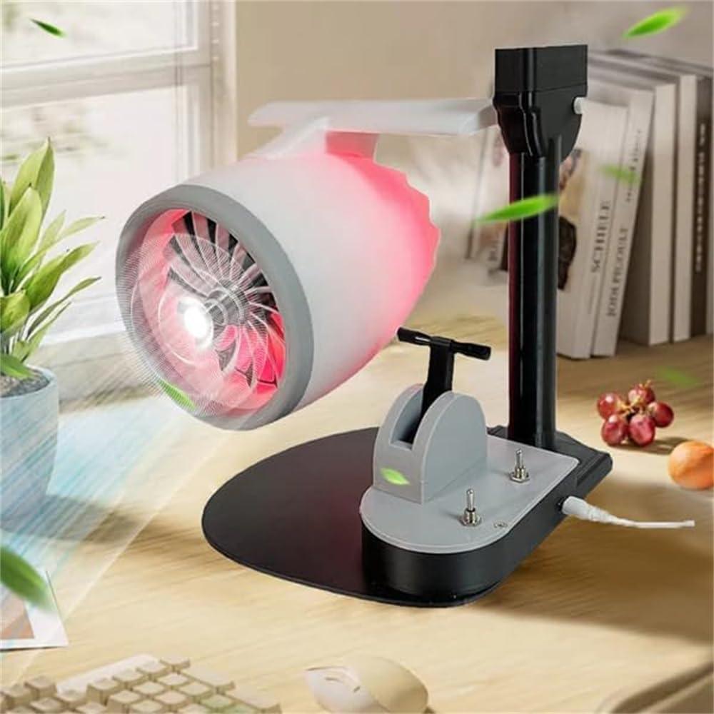 JetEngine Humidifier Fan - Aviation-Inspired Desktop Companion