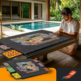 Puzzle Board with 6 Drawers, Foldable for 2000 Pieces — Gearfinch