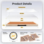 2000-piece wooden puzzle board size guide for checking finished jigsaw dimensions before ordering
