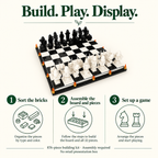 Build, play and display the 876-piece wizard chess kit; assembly required, no retail presentation box