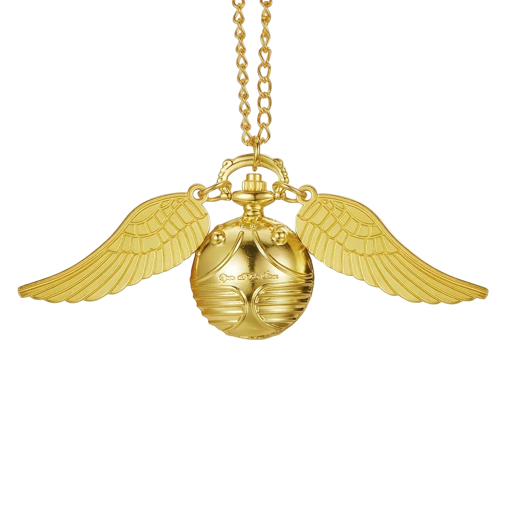 Golden Snitch Pocket Watch Necklace