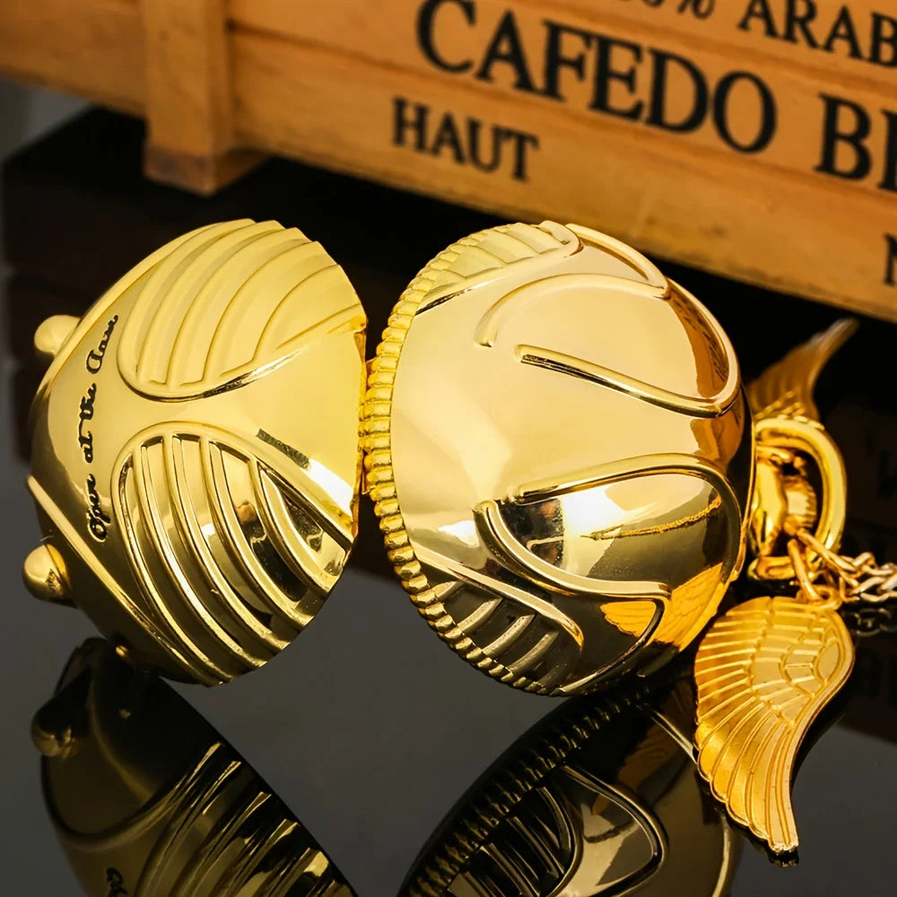 Golden Snitch Pocket Watch Necklace