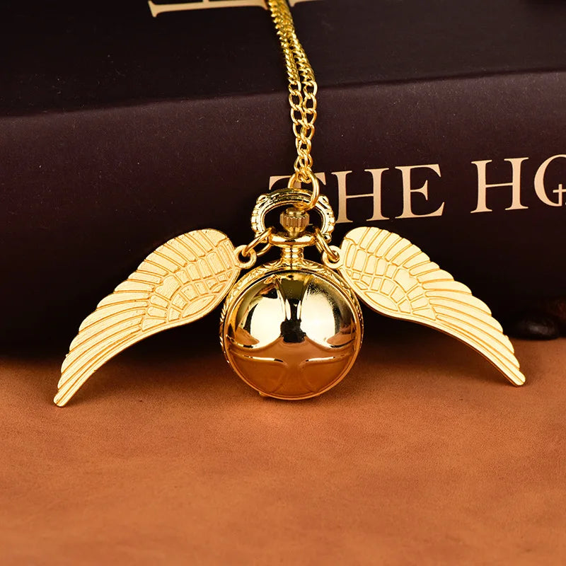 Golden Snitch Pocket Watch Necklace