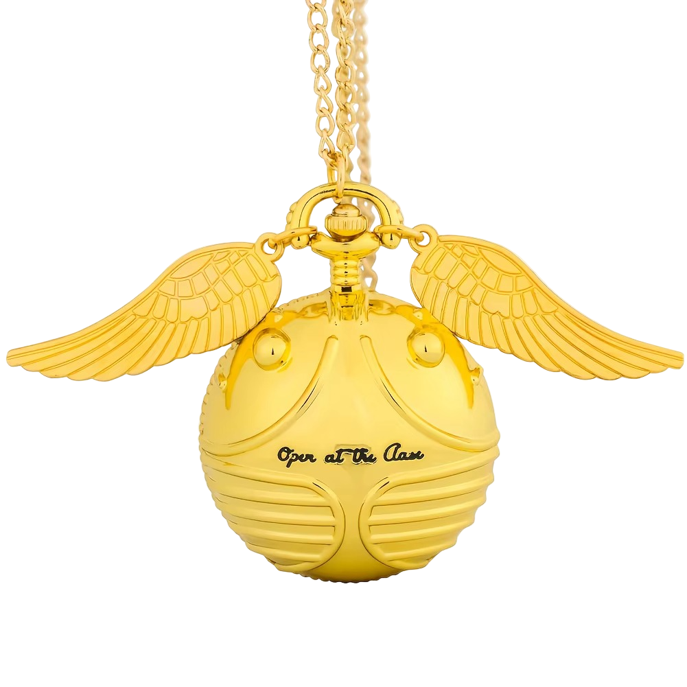 Golden Snitch Pocket Watch Necklace