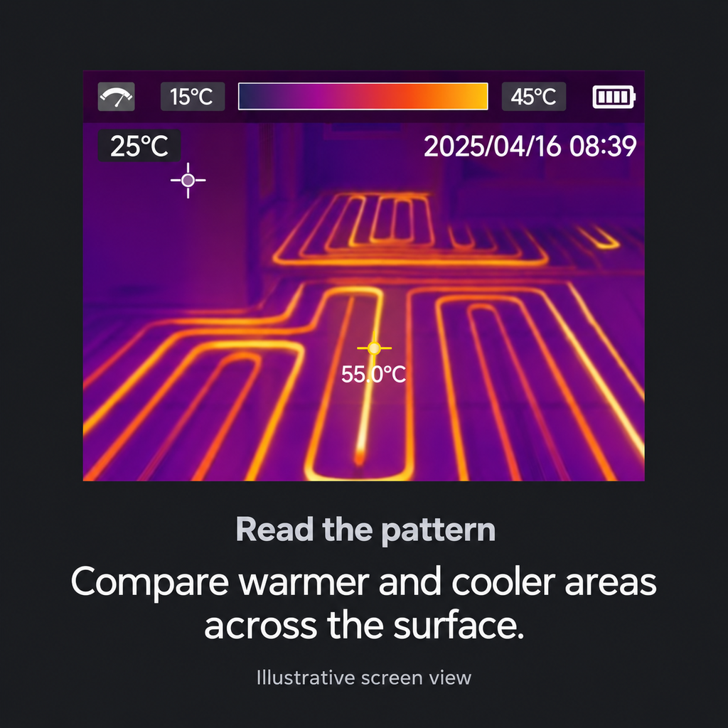 Guide to reading the illustrative thermal screen