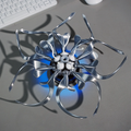 Metal Flower Sculpture Mechanical Steampunk