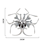 Mechanical flower art with polished metal petals, a symbolic Valentine's Day gift for him or her