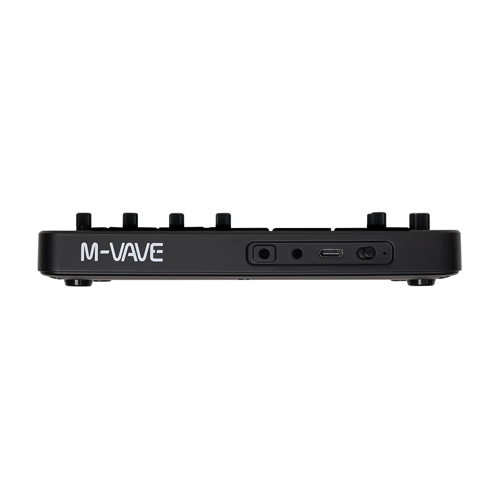 Headphone, MIDI and USB connections