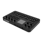 Low-angle view of the Black FM-1 control surface