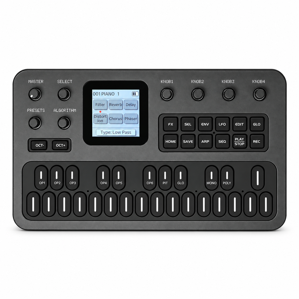 M-VAVE FM-1 portable synthesizer, front view