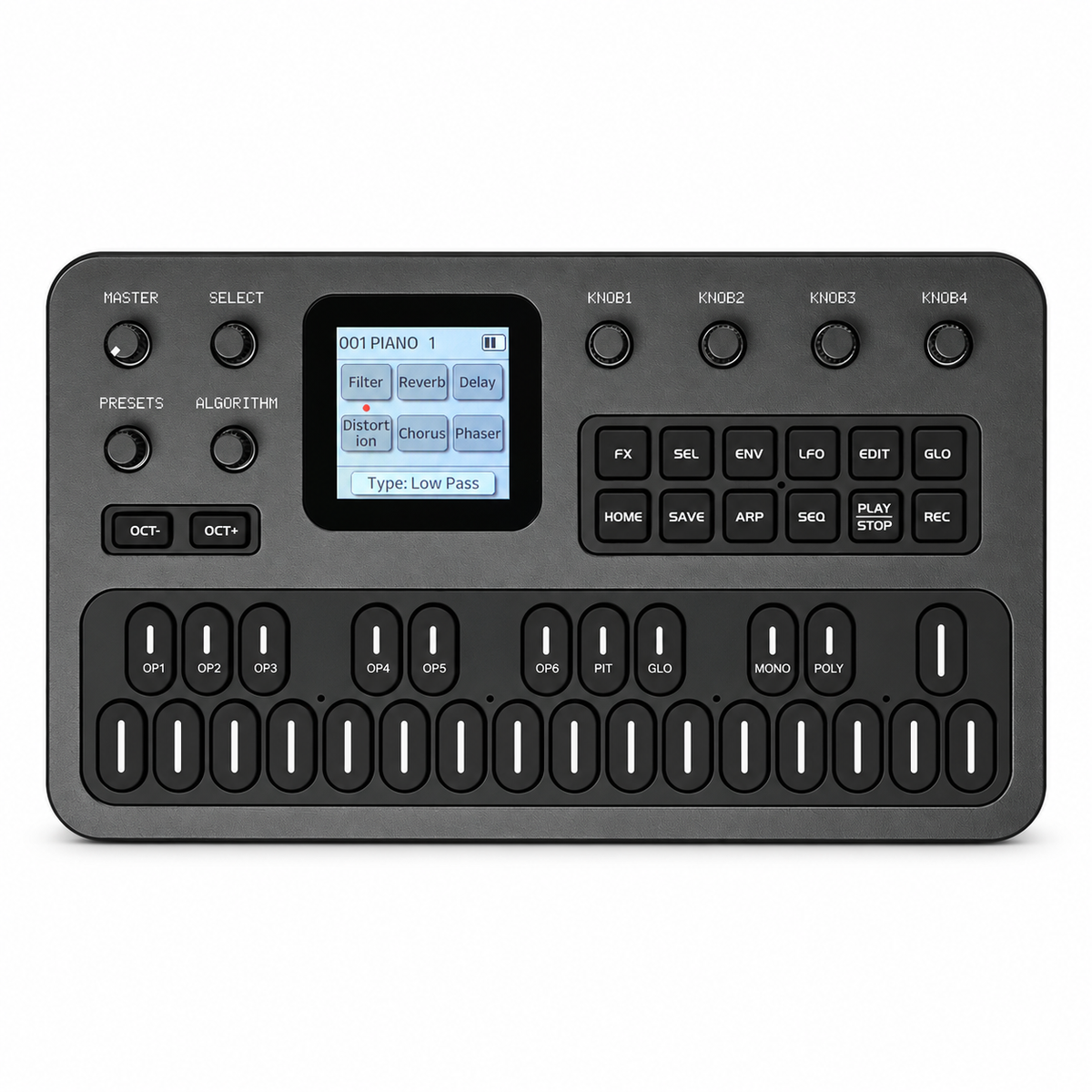 M-VAVE FM-1 portable synthesizer, front view — Gearfinch