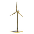 DIY 3D Metal Windmill Solar Powered Wind Turbine Assembly Model Golden