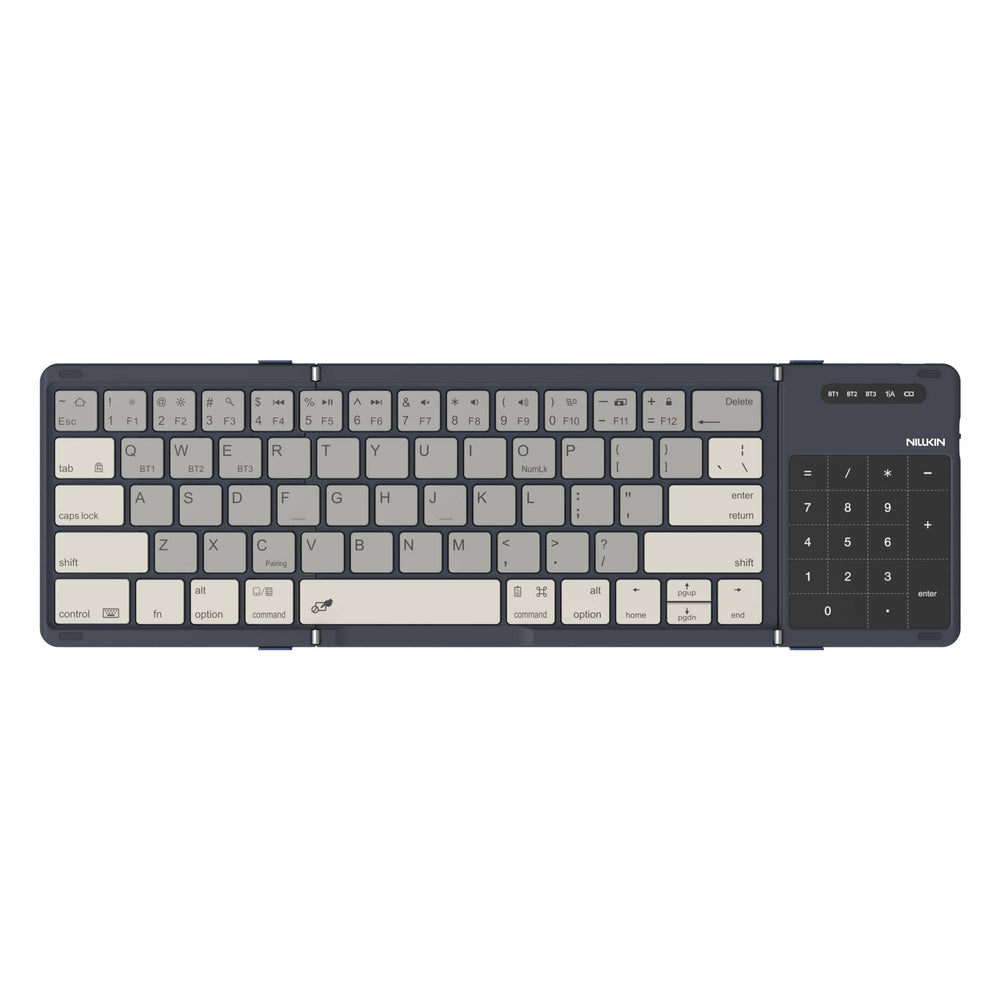 Grijs Nillkin Cube Pocket opvouwbaar toetsenbord met geïntegreerd touchpad