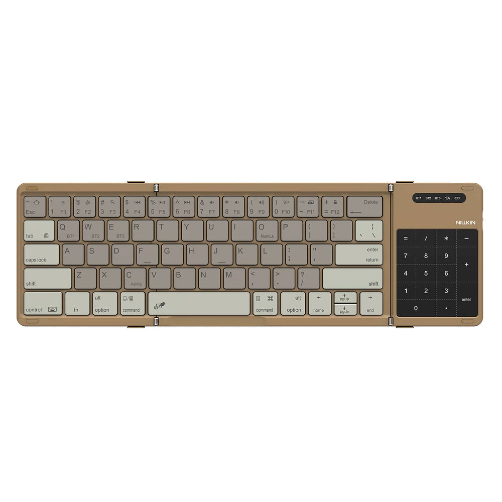 Khaki Nillkin Cube Pocket opvouwbaar toetsenbord met geïntegreerd touchpad