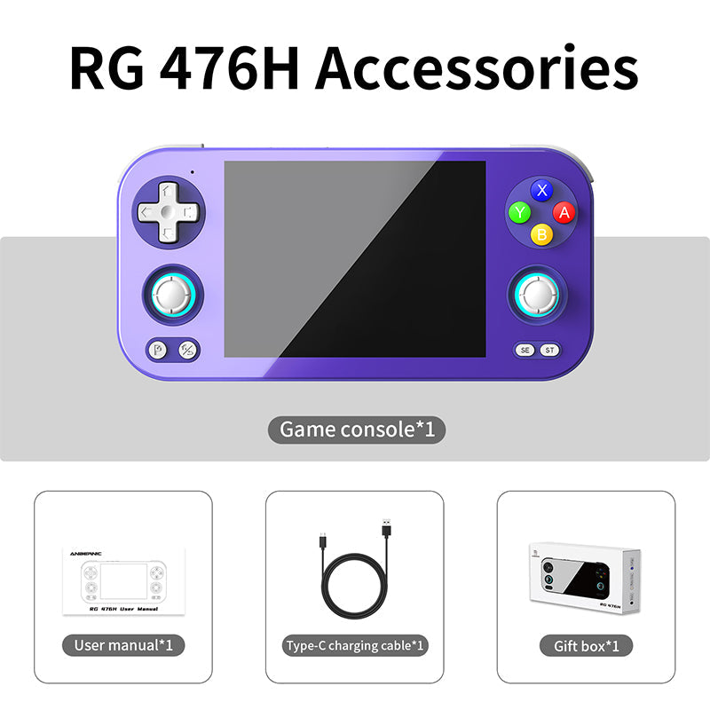 Indigo handheld with USB cable and manual