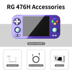 Indigo handheld with USB cable and manual