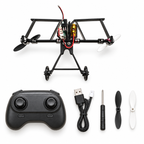 Motor kit with remote, installed flight battery, charger, screwdriver and spare propellers