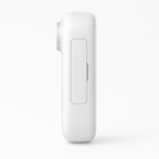 Side profile of the white POV Pro compact action camera