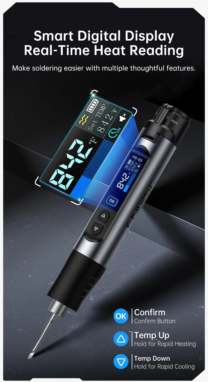 Temperature display and adjustment controls