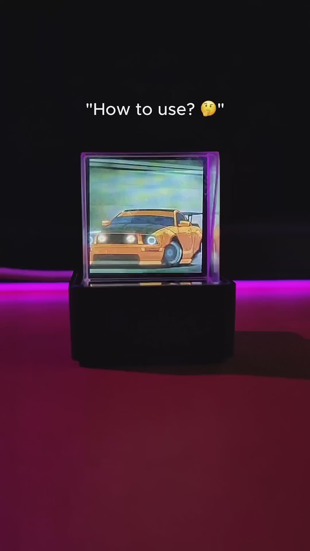Hologram Cube Display – WiFi 3D Photo Frame — product video