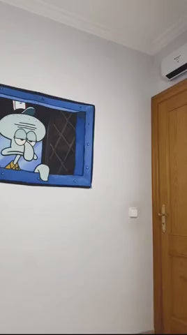 Squidward "Look at You" Wall Tapestry — product video
