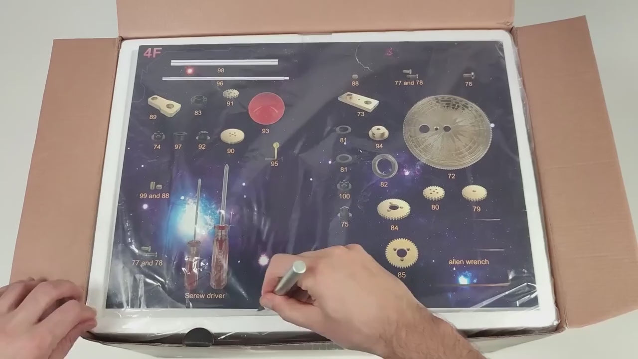 DIY 3D Metal Orrery Solar System Eight Planet Model Kit - 200Pcs — product video