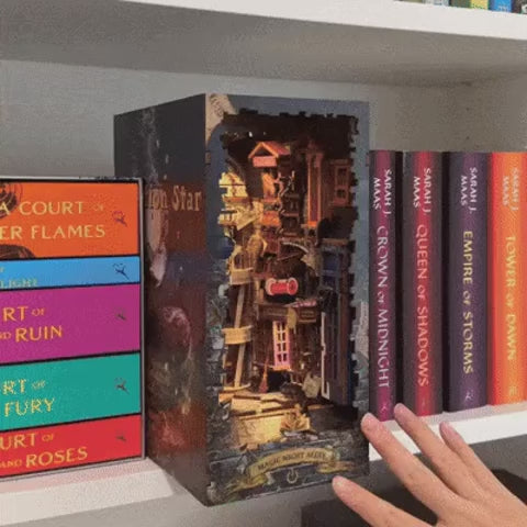 Diy Book Nook Shelf - Magic 3D Bookends Collection — product video