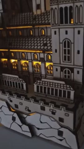 Hogwarts Magical Castle 3D Wooden Puzzle Kit — product video