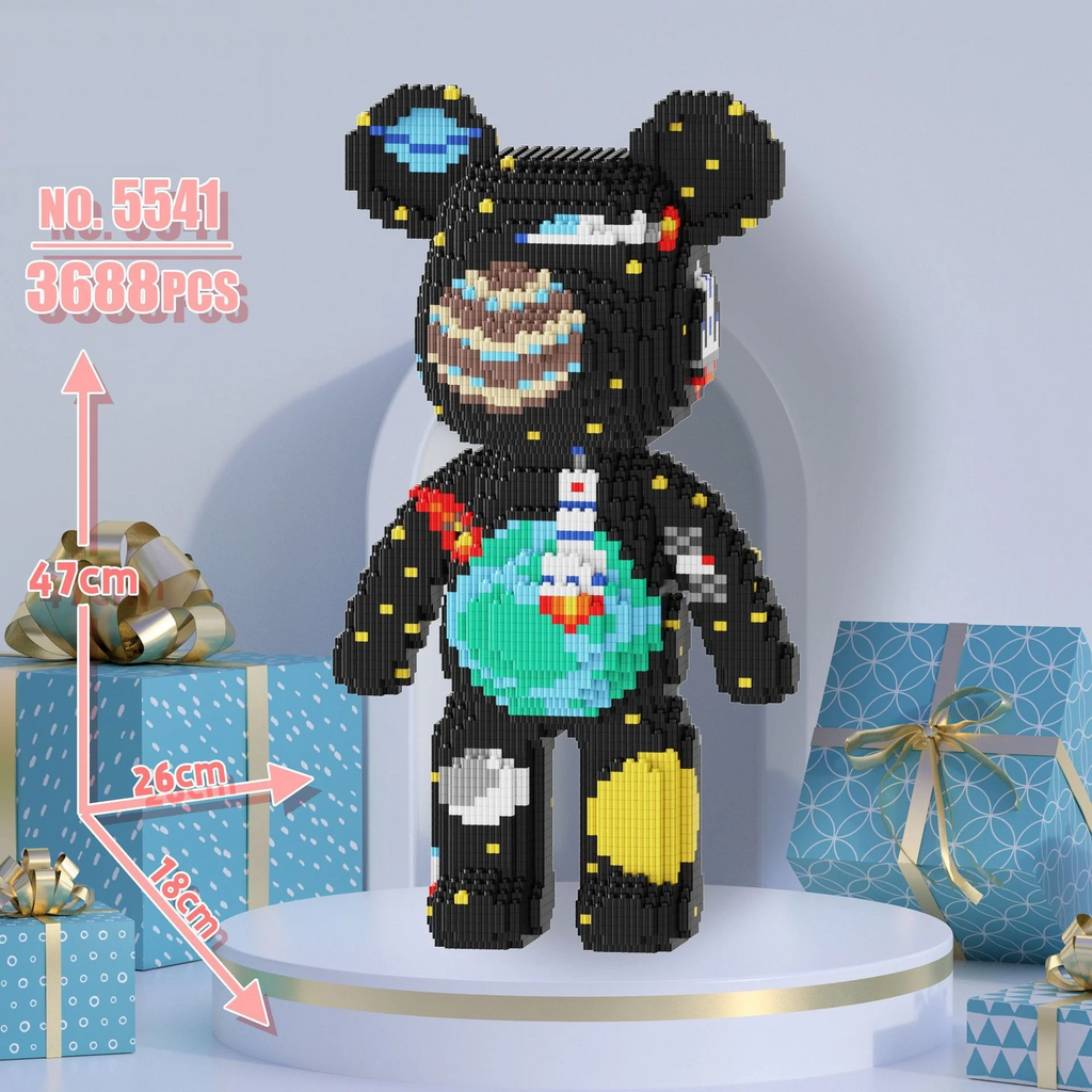 3688-Piece Bear Micro Building Blocks Set