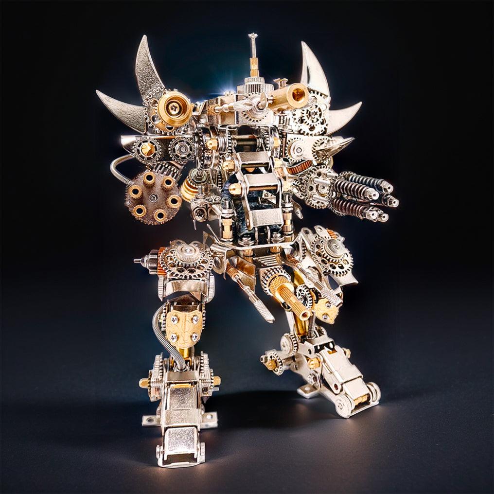 Titan Guardian Mecha Watch Stand - 3D Metal Puzzle